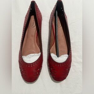 Corso Como Red Perforated Flats